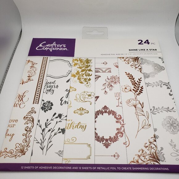 Crafters Campanion Shines Like A Star Foil Rubons - Picture 1 of 5